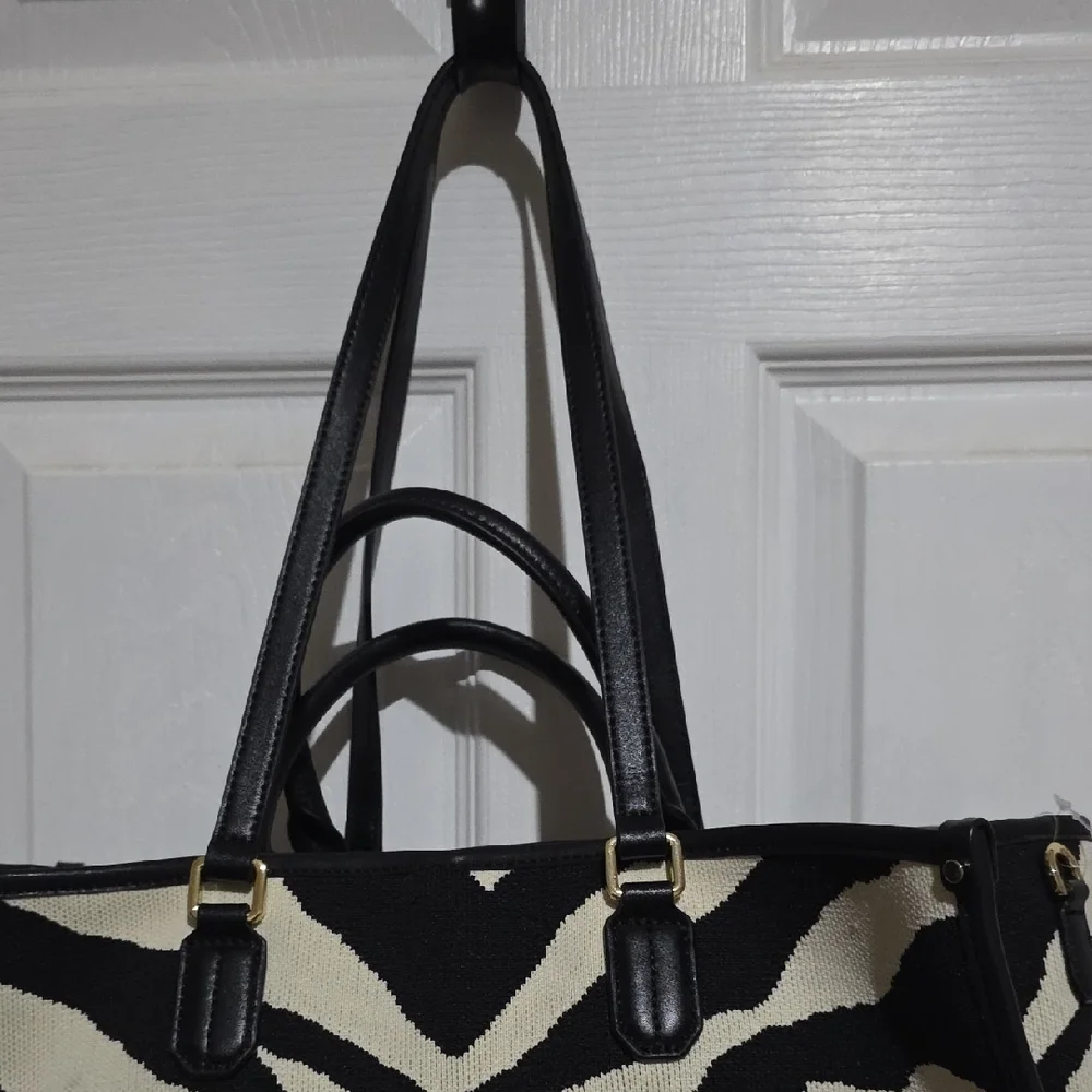 Viola Castellani Stylish‎ Zebra Print Tote Bag